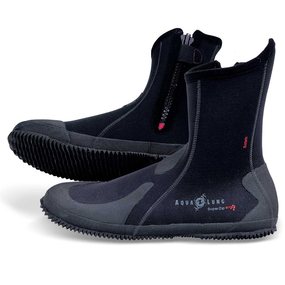 AQUALUNG ErgoBoots, 5mm Thick, Black, Diving Boots (23cm)