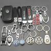 For Volkswagen 3D Metal/Leather Car Keychain Key Chain Ring Key Holder For VW Golf 6 7 8 4 5 MK4 MK5 MK6 MK7 B6 GTI Key Chain Rings Accessories YZ6