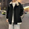Men's Plus Size Trendy Lapel Baseball Jacket - Spring/Autumn Casual Outerwear.