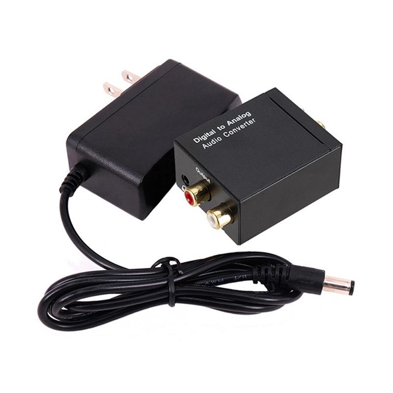 Digital to Analog Audio Converter, 3.5mm Jack, Coaxial & Optical Inputs, Plug and Play