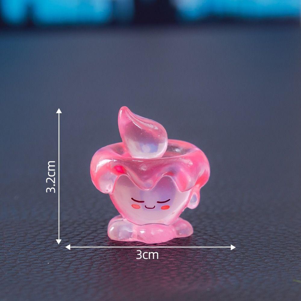 Creative Colored Halloween Candle Figurine Mini Resin Mini Candle Ornament DIY Decorations Funny Candle Statue Ghost Festival