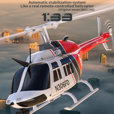 2025 Verbesserter RC-Helikopter 1:33 Simulationsflugzeuge, 4-Kanal-Gyro, Höhenhaltung, RC-Hubschrauber, Flugzeugspielzeug, geeignet als Geschenk für Erwachsene und Kinder