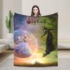 2025 New Wicked For Good Elphaba & Glinda Blanket  Soft Plush Throw Blanket For Couch Chair Picnic Flannel Bedspread Bed Cover