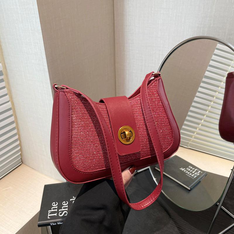High-value simple women's armpit bag 2025 new versatile ins popular shoulder bag temperament women's bag trend this year