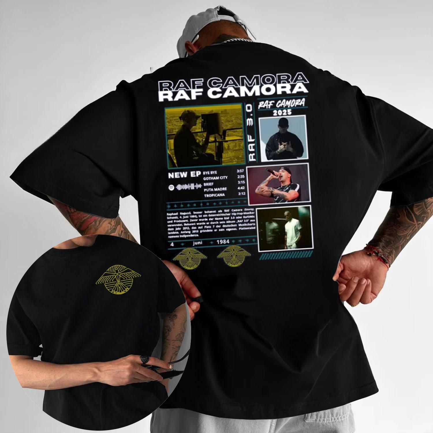 

2025 Лето Изнасильник Королевские Воздушные Силы Каморра Тур Графическая Футболка Мужская Мода Ретро Оверсайз Футболка Повседневная 100% Хлопок Футболка M