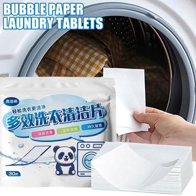Multi-Action Laundry Bubble Sheets Long-Lasting Fragrance Household Multi-Action Ultra-Concentrated Laundry Detergent Tablets