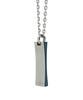 [Lion Heart] Necklace LH-1 Curved Plate Necklace Surgical Stainless Steel Men's Direct Sales Blue