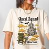 Onyx Storm Quest Squad Cat Broccoli Comfort Colors Shirt, Fourth Wing Shirt, Broccoli Cat Shirt, Ridoc Romantasy Fan Shirt, Dragon Rider Tee
