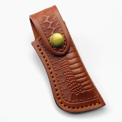 Große Größe Narbenleder Rindsleder Scheide Klappmesser Hülle Halter Universelle Messerabdeckung Campingmesser Holster