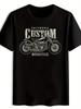 Vintage Rock Band Graphic T-shirt - California Custom Motorcycle Design