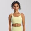 Nude Feel Shockproof Sports Bra with Sexy Straps and Removable Pads for Women – Fitness and Yoga Wear