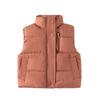 Boy's Zipper Shirt Sleeveless Cotton Coat Solid Color Coat Vest