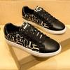 Europa Herren Echtes Leder Freizeit Schuhe Trend Flache Skate Schuhe Junger Mann Coole Sneaker
