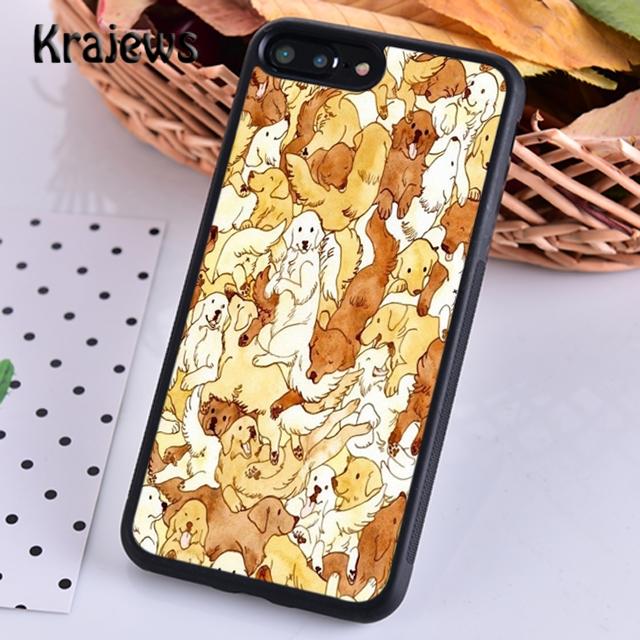 Krajews Golden Retriever Dog Cute Puppy Phone Case For iPhone 17 Air 16 15 14 Plus 11 12 13 Pro Max Plus Coque Fundas