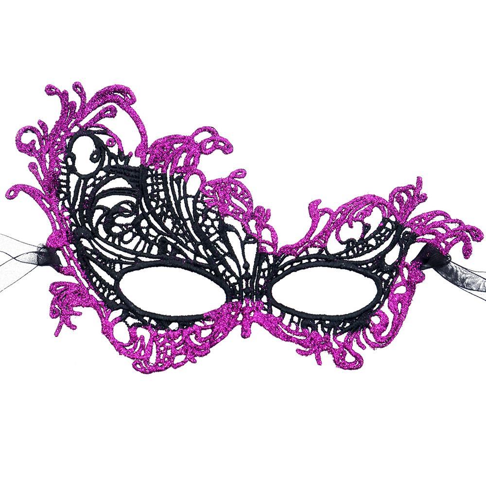 Maskenball Maske Spitze Ausgeschnitten Augenmaske Spitze Halbgesichtsmaske Kostüm für Party Halloween Maskenball