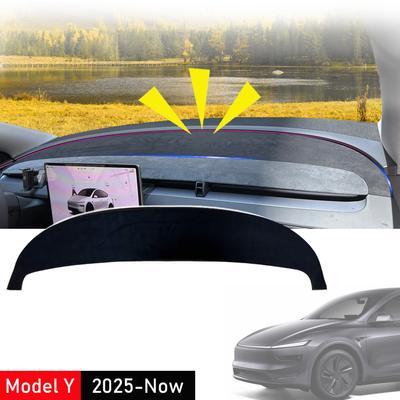 2026 2026 Modell Y Juniper Zubehör Armaturenbrettabdeckung Blend- und Sonnenschutzmatte Wildleder Armaturenbrettmatte für Tesla Model Y Juniper