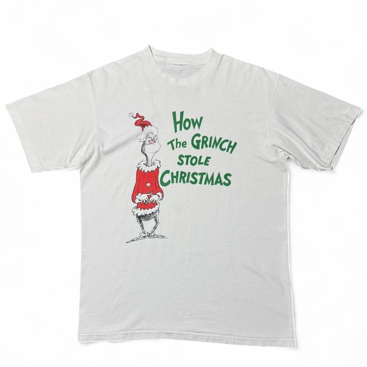 Vintage 90s Dr. Seuss How The Grinch Stole Christmas T-Shirt Large XL