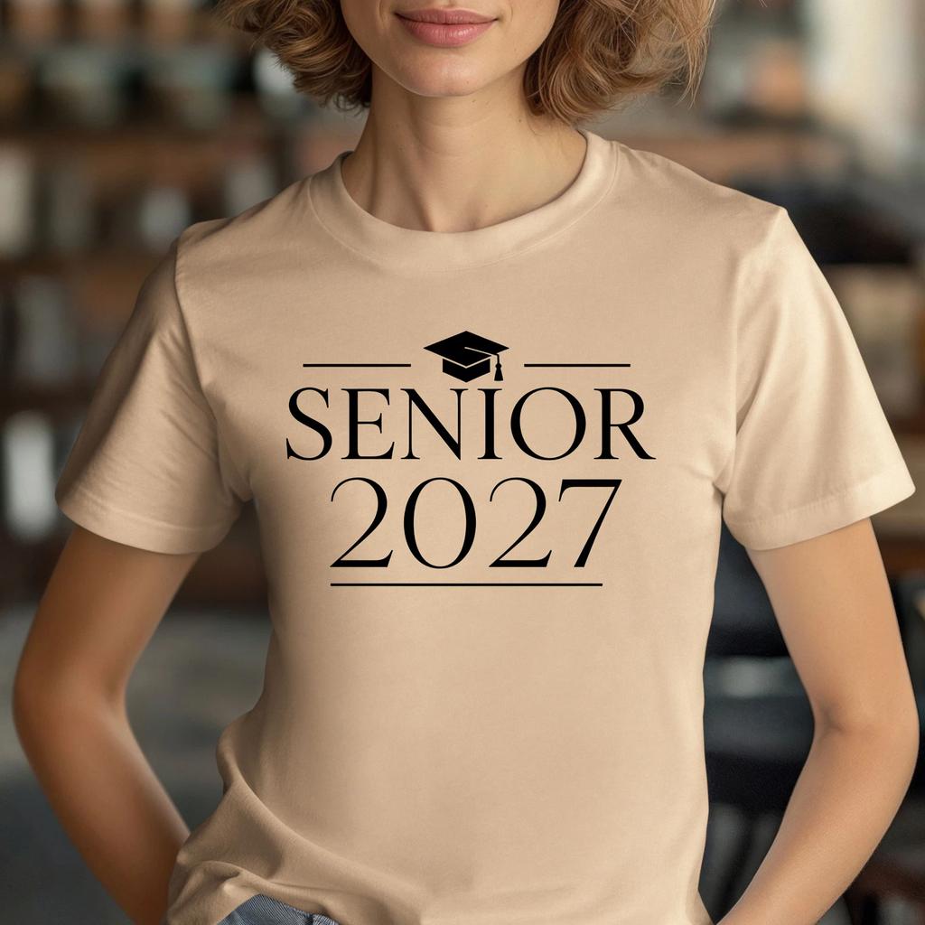 Senior 2027 Graduation Shirt, Class of 2027 Tee, Classic High School Senior Top