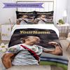 Haaland 199 Customize Your Name Bedding Set Breathable Duvet Cover with Pillowcases Home Decoration Birthday Gift
