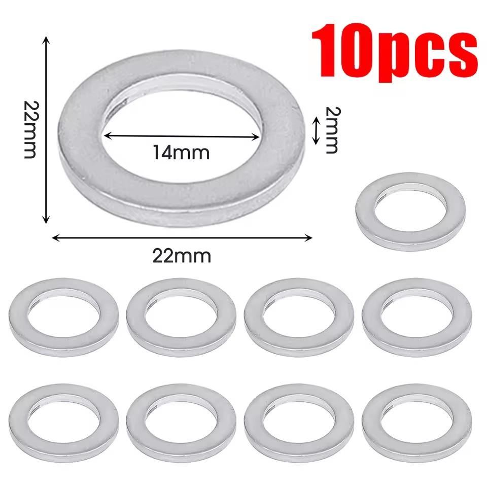 For Honda Accord Civic CRV CRZ HRV Acura 14MM Oil Drain Plug Crush Washer Gasket 9410914000 94109-14000 94109 14000 Fit2006-2018