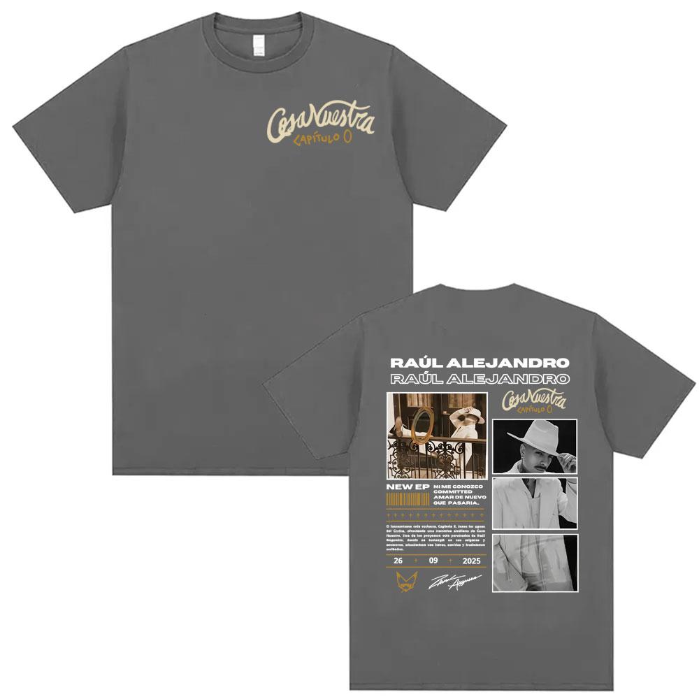 Rauw Alejandro Cosa Nuestra World Tour Tshirts Unisexs Clothing High Quality Retro Hot Sale Tshirt Unisex Cotton T Shirt Streetwear