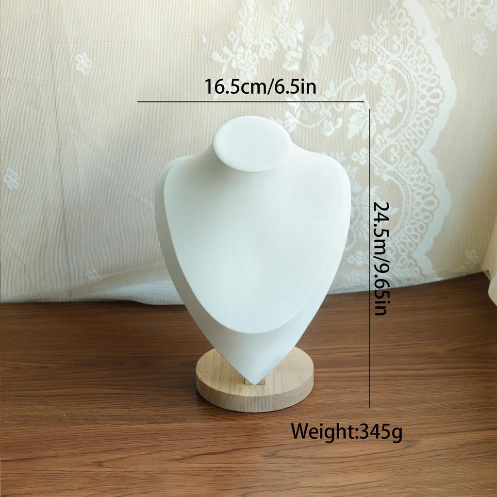High Quality Model Bust Show Exhibitor Leather Jewelry Display Necklace Pendants Mannequin Jewelry Stand Organizer