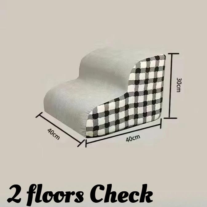 

1pc High Density Foam Pet Stairs, 2-Step & 3-Step Non-Slip Dog Stairs Ramps for Older Dogs with Joint Pain, for Sofa Bed Car