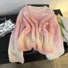 Gentle and Sweet Wind Thin Mohair Hollow Knitted Sweater Women's Design Bow Sweater Soft Waxy Top