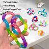Zabawne Edukacyjne Sensoryczne Zabawki Fidget Kreatywny Odkształcalny Węzeł Łańcuszek Spinner Zabawka do Redukcji Lęku i Stresu Dziecko Nastolatek ADHD