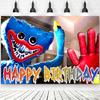 Hot Game-P&Poppy-Playtimes Backdrop Kids Birthday Decorations Party Supplies Baby Shower Banner Horror Festival Decor Props Gift