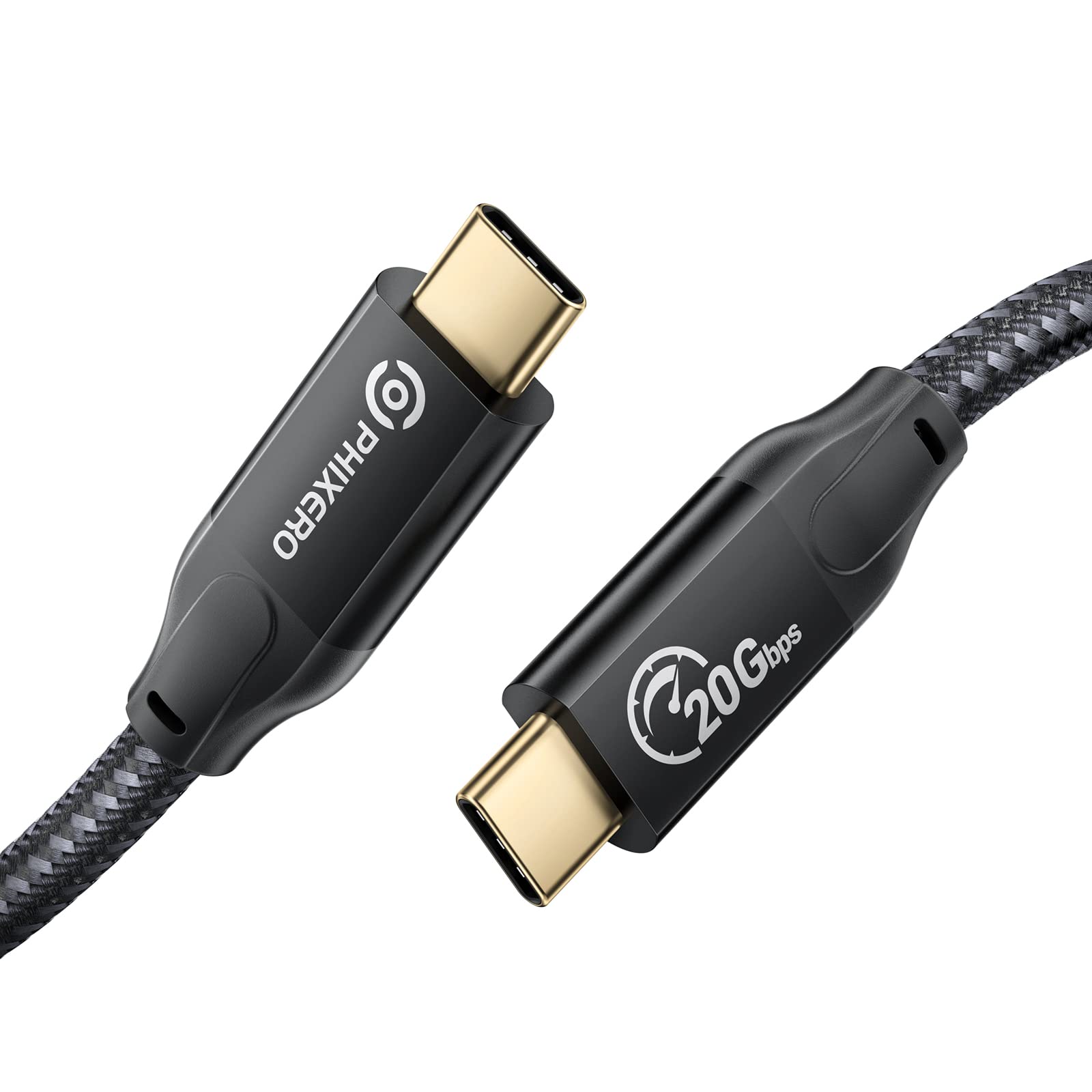 

Кабель USBC - USB C Gen 2x2 USB 100 Вт для быстрой зарядки 20 Гбит/с для передачи данных 4k видео, совместимый с Thunderbolt iPad Samsung Galaxy 3.2, кабель Type-C 0,5 м,