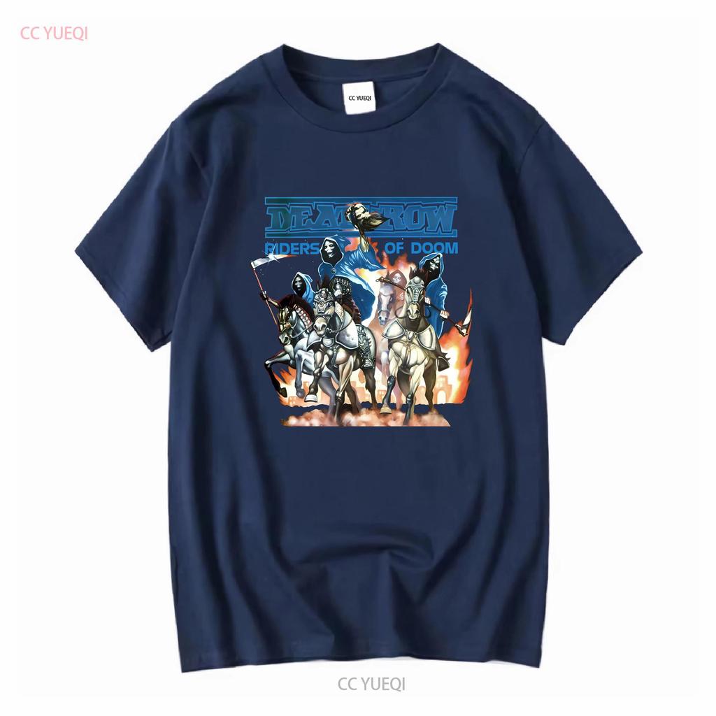 Vtg Deathrow Band Heavy Cotton Black All Size T Shirt MM685 long sleeves vintage Washed designer clothes fashion graphic