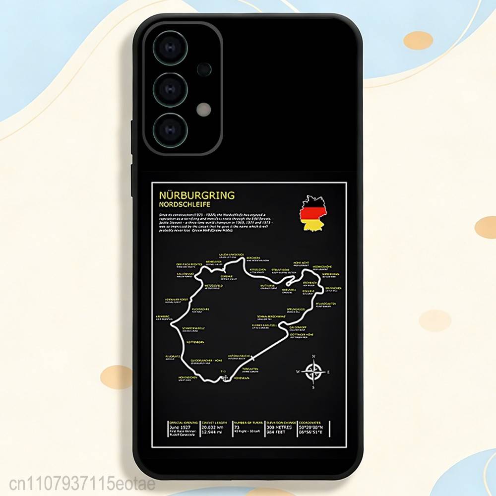 N-Nurburgring Sport Car Phone Case for Samsung S26 S24 S22 S25 Ultra S9 S20 FE S23 Plus S10 S21 Shockproof Funda Cover