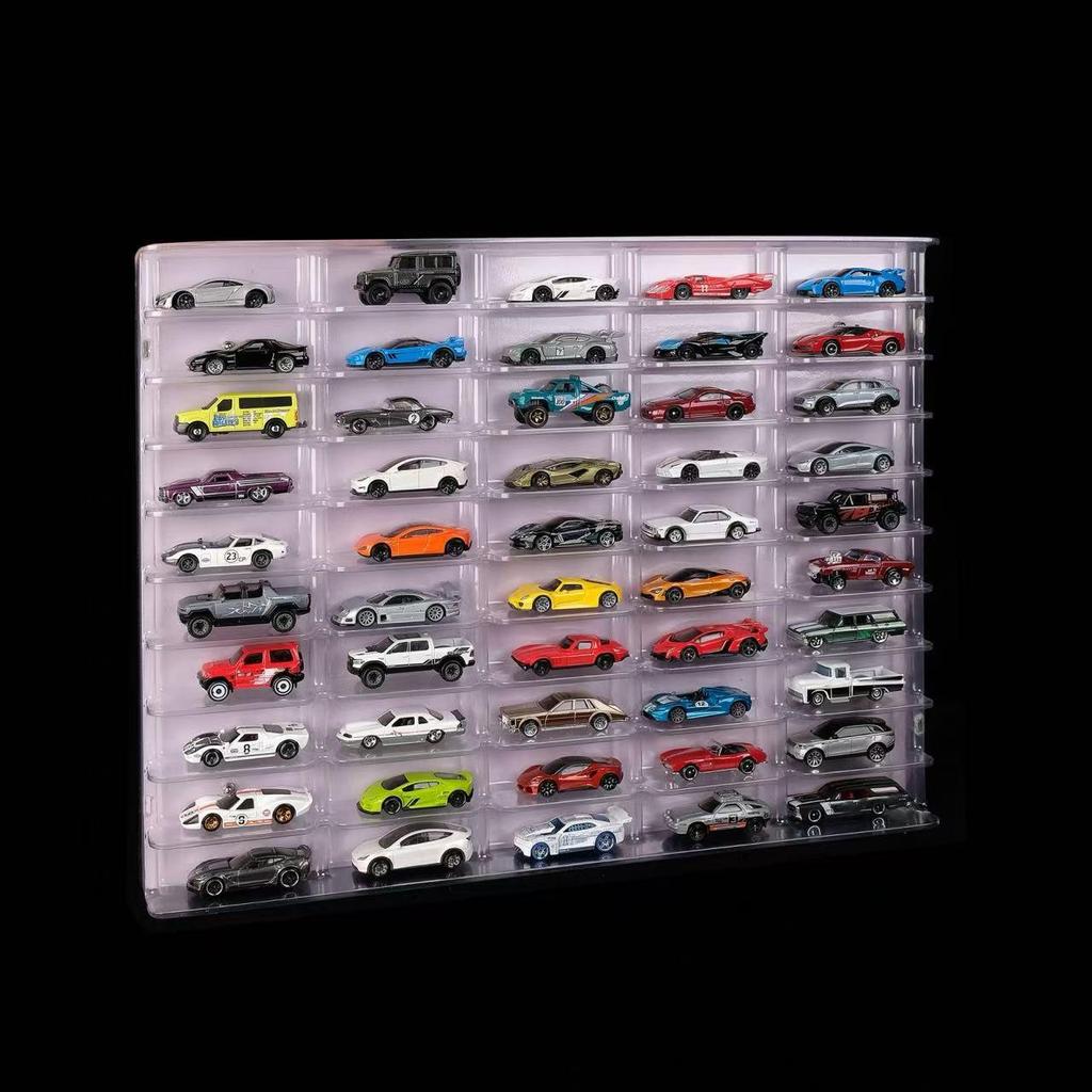 Hot Wheels 1:64 Diecast Car Display Stand & Organizer Box for Kids
