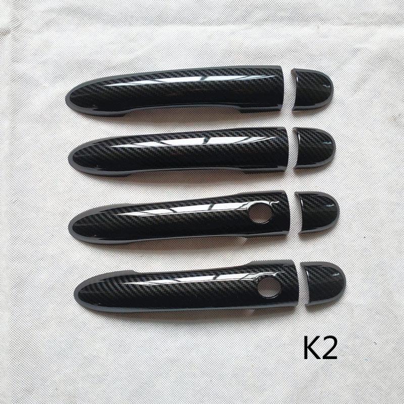Door Handle Cover Trim for Renault Espace 4 IV MK4 Accessories Plastic Imitation Carbon Fiber
