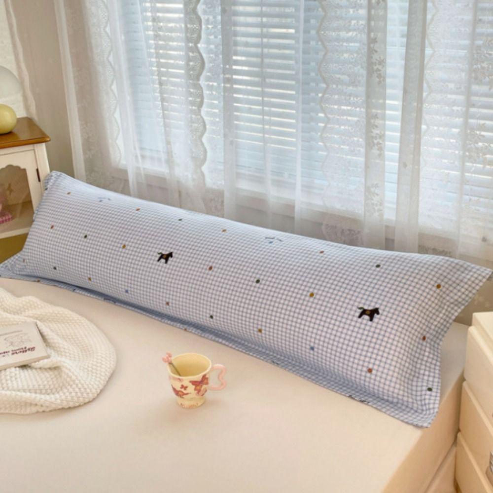 Skin-friendly Pillow Cover Rectangular Pillowslip Large Size Long Pillow Case Bedroom