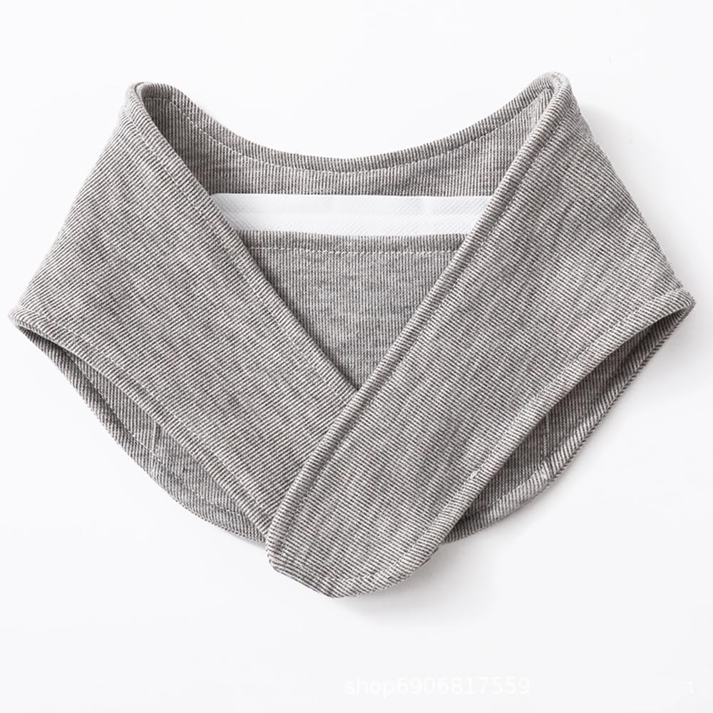 

LFPWER Neck Warmer with Heat Pack Thin Cotton Neck Supporter with Two Heat Warms Pocket, Packs, Neck, Gray, CRNW066-GR-LP серый