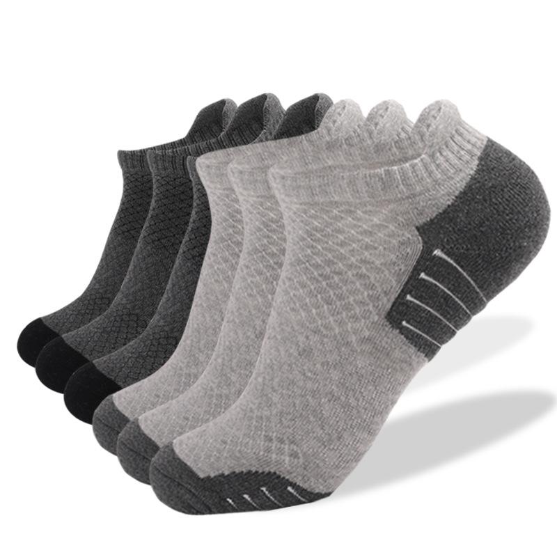 Hohe Sportsocken Low Cut Socken Outdoor Verdickt Frottee Laufen Gepolsterte Socken Herren Damen Sommer Logo Packung 6