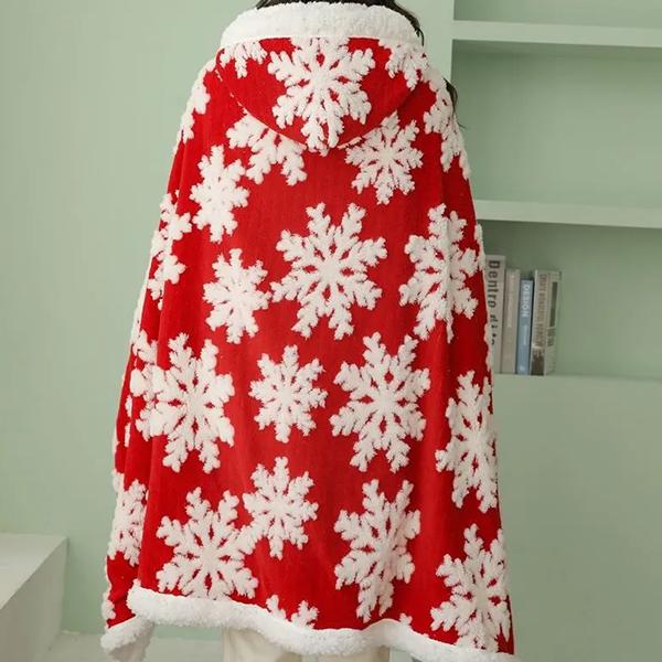 WTEMPO Toamnă Iarnă Crăciun Fulg de Nea Gros Lână Miel Multifuncțional Pătură Șal Pelerină Pătură Flanel Mare Pătură de Pui de Somn