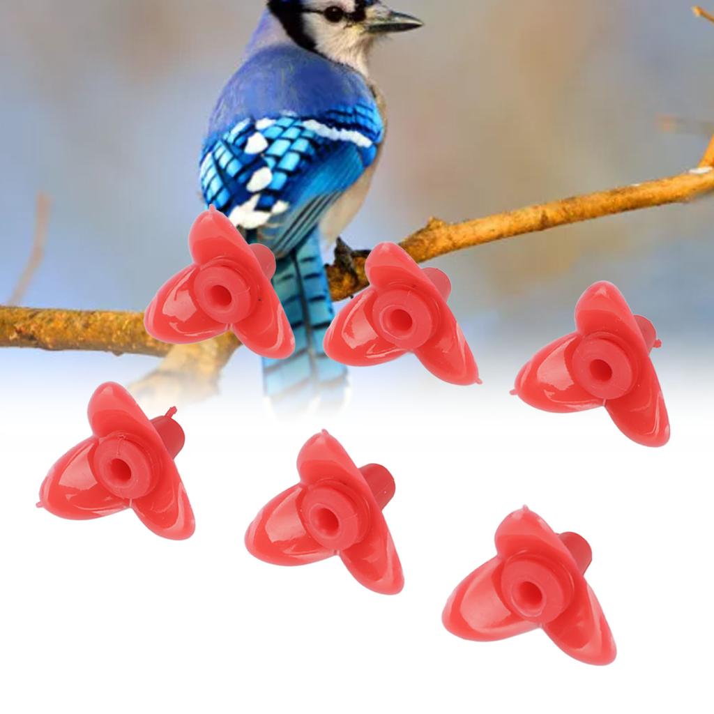 30Set Bird Feeder Replacement Flower Plastic Bird Feeder Replacement Parts Accessories for Garden