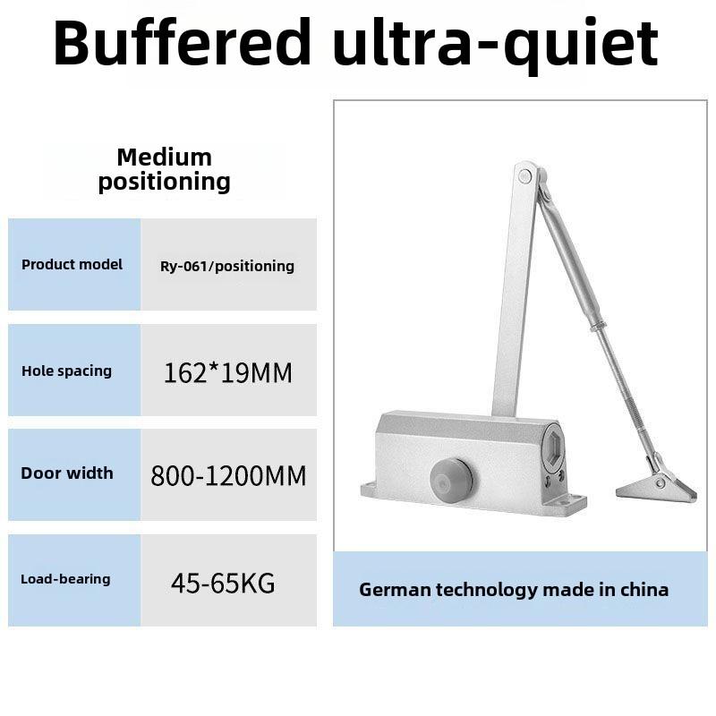 Hydraulic Buffer Door Closer 45KG To 65KG Adjustable Speed Door Closing Equipment Mute Soft Closing Door Hardware