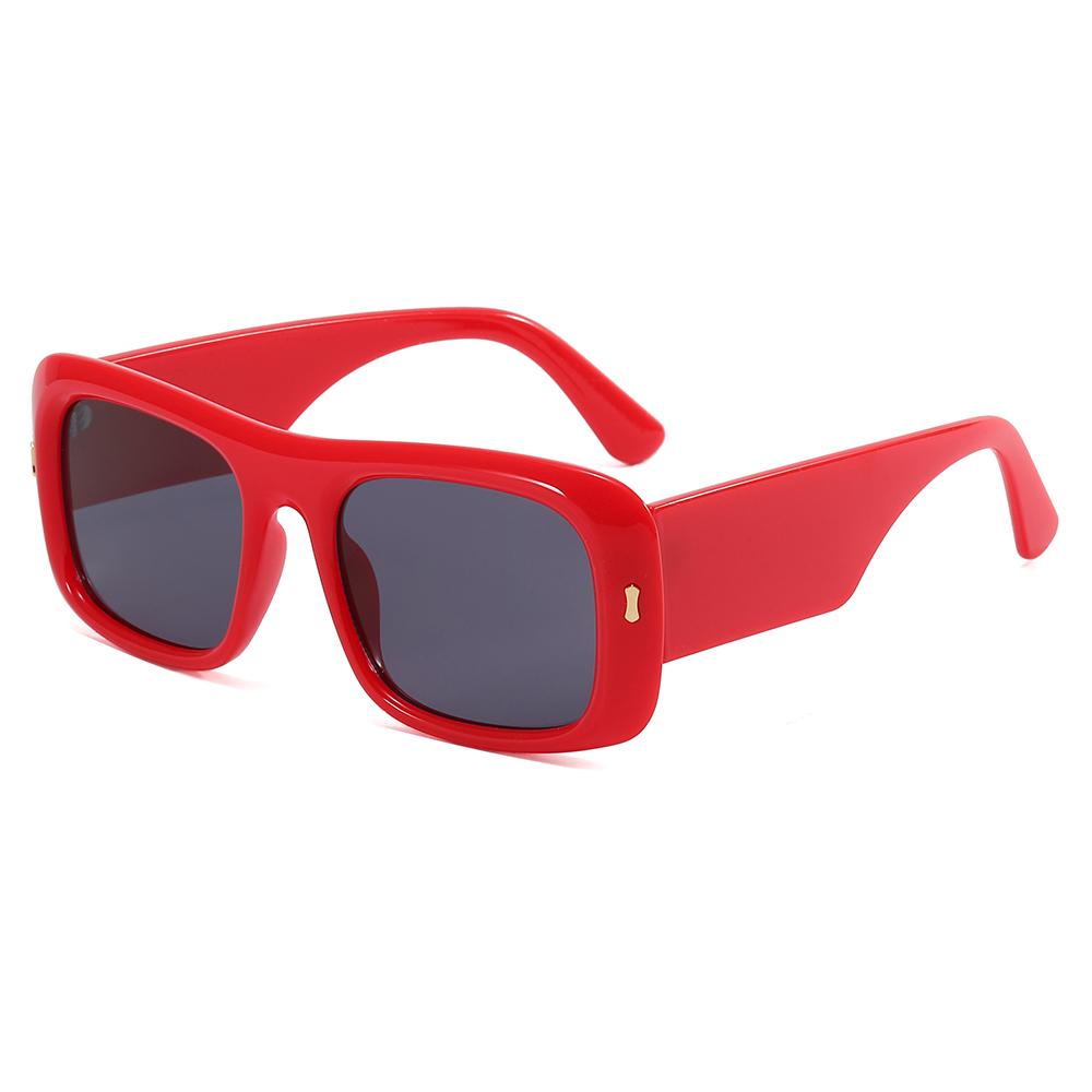 Superhot Eyewear 28461 Fashion 2023 Wholesale Flat Top Square Black Shades Sunglasses