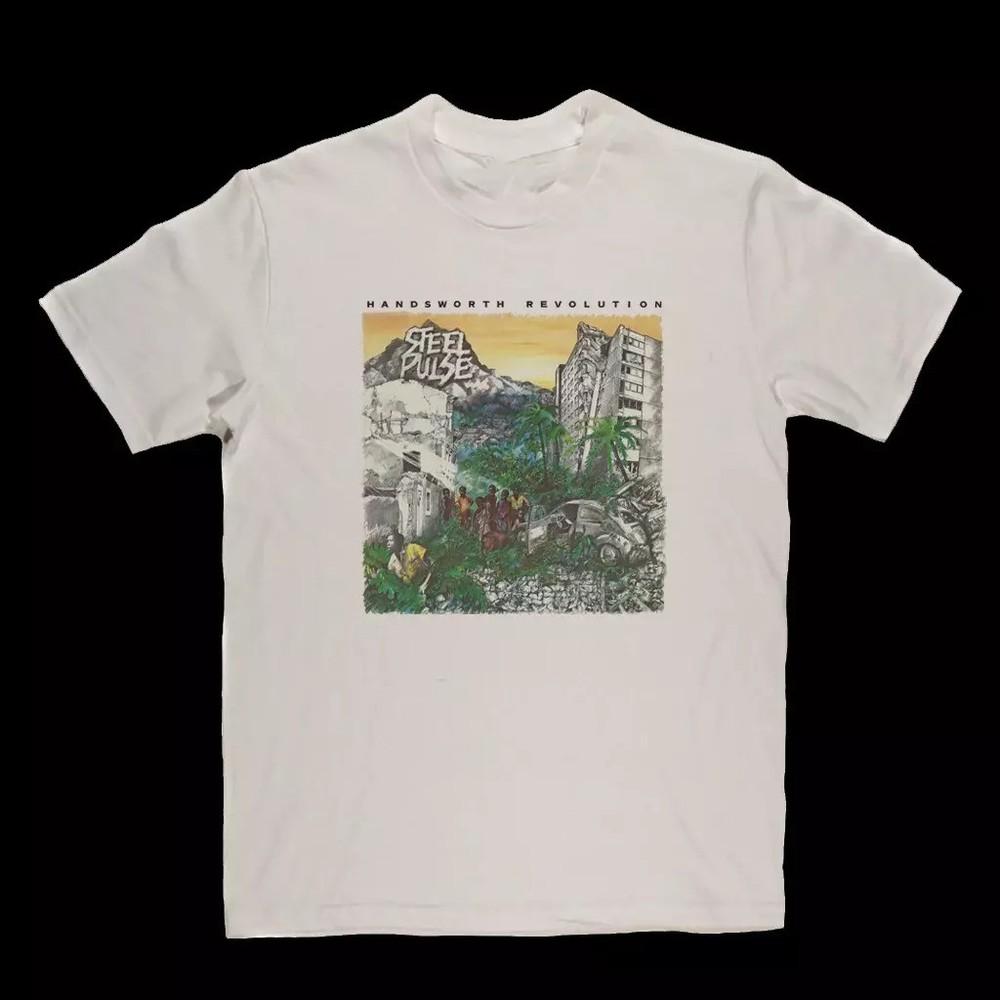 Vtg Steel Pulse Handsworth Revolution Cotton White All Size Unisex Shirt BL203 Unisex T-Shirt XL