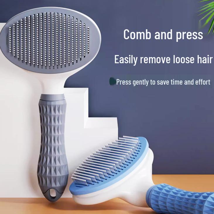 Pet Grooming Comb: Detangling Brush for Dogs and Cats, Removes Loose Hair.