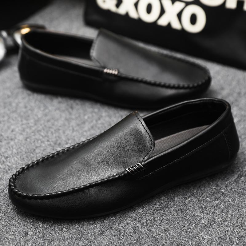 Genuine Leather Breathable Slip on Men Driving Shoes Luxury Brand Italian Men Loafers Men Casual Shoes Moccasins Chaussure Homme