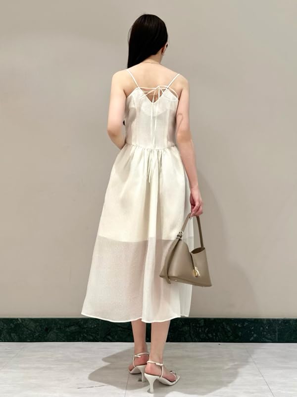 Jacquard Cami Dress SWFO251134WHT1