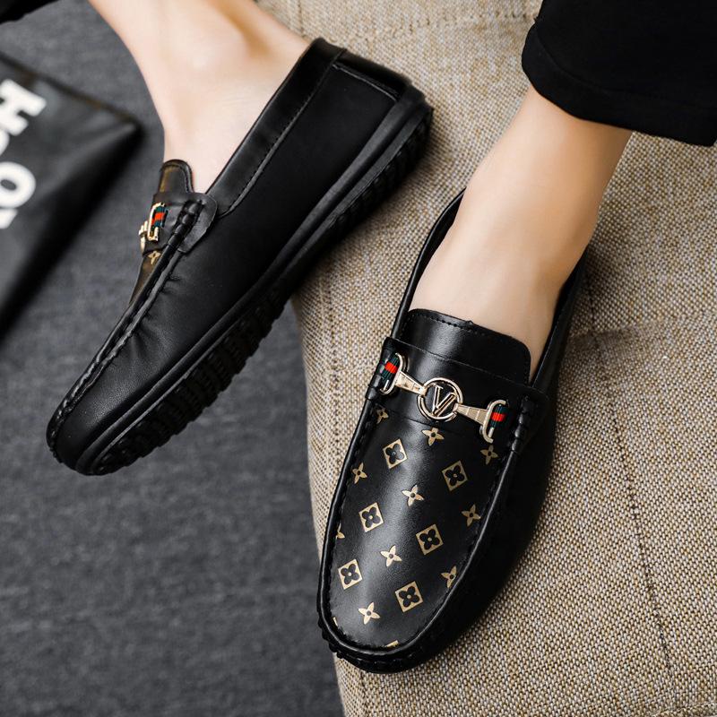 European Station Men's Shoes Spring 23 New Men's Doudou Shoes Casual Single Shoes Men's Lazy Driving Shoes