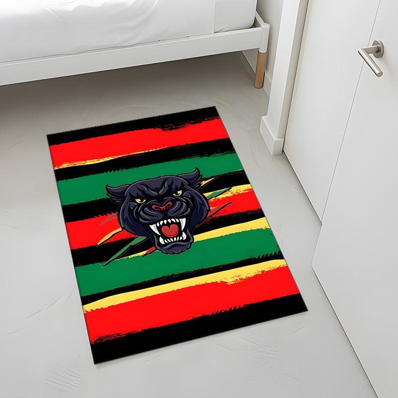 Penrith Panthers (5) Rug Suitable For Living Rooms Bedrooms Computer Rooms Dining Areas And Placement Under Tables And Chairs Also An Ideal Choice For