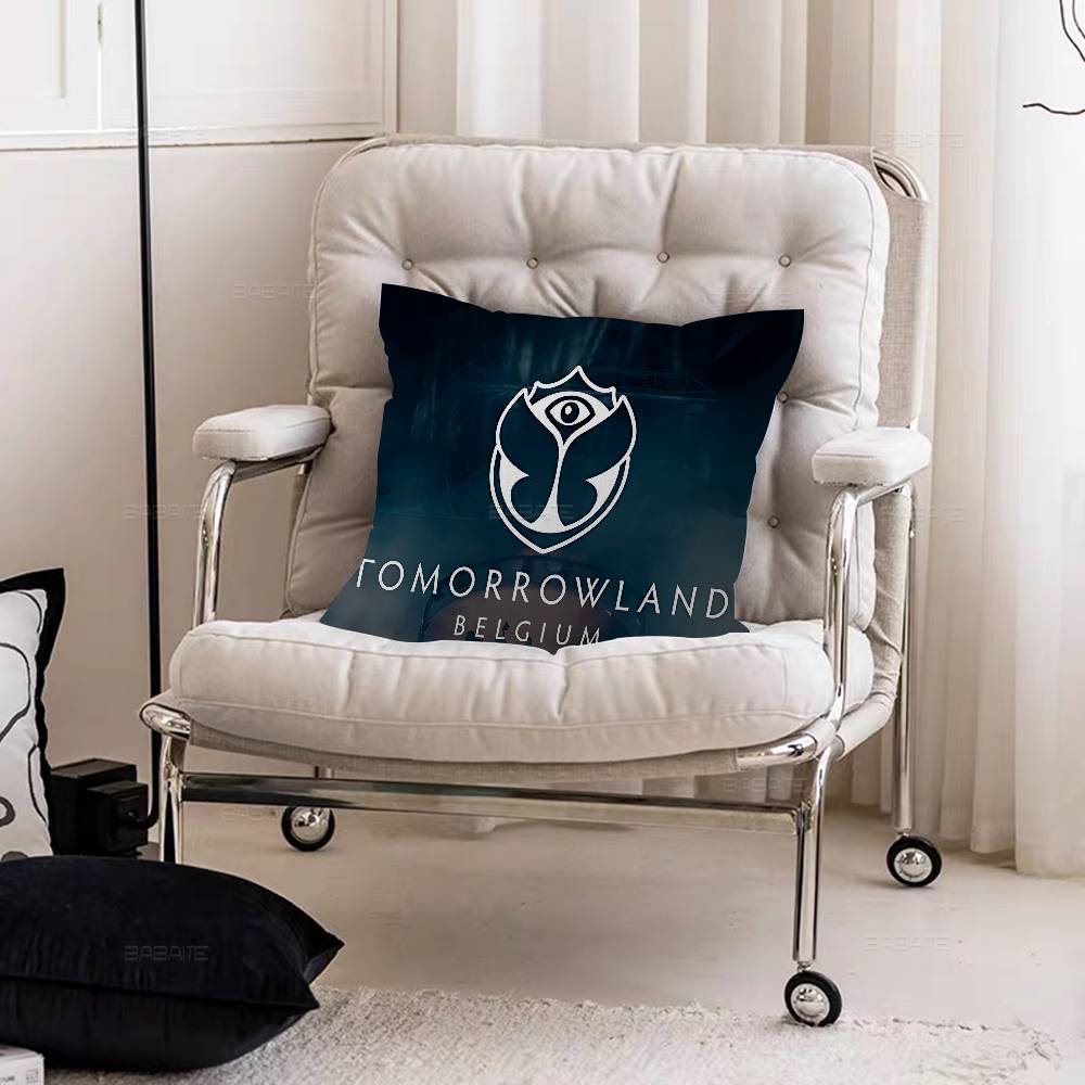TTomorrowlands Music Logo Personalized Pillow Dust Cover Bedroom Kids Party Decoration Pillowcase Birthday Children Gift