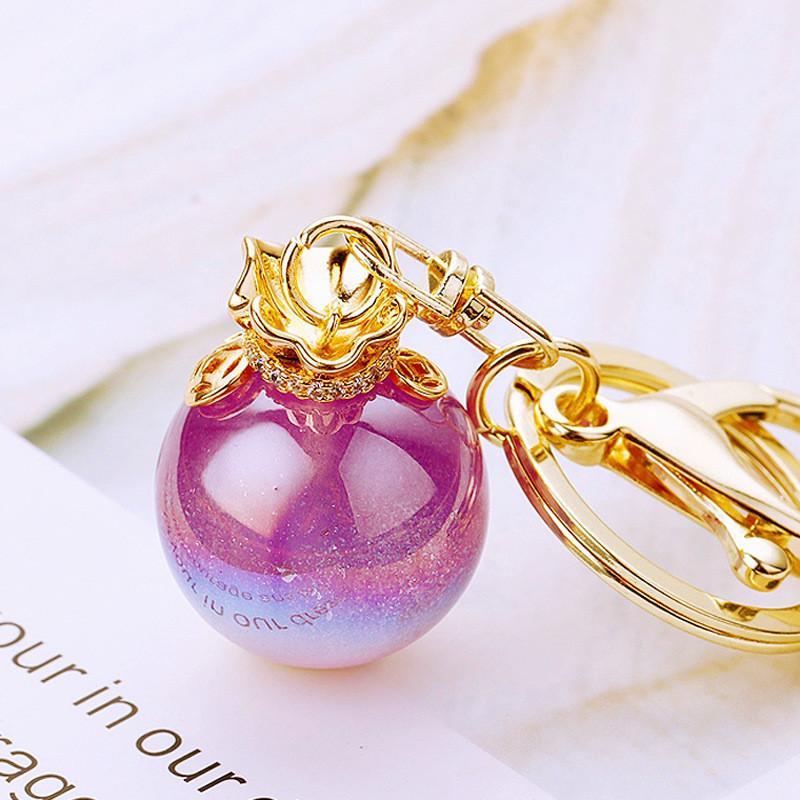 Colorful Lucky Jelly Bag Metal Bag Keychains Decorations Pendant Kids Gifts